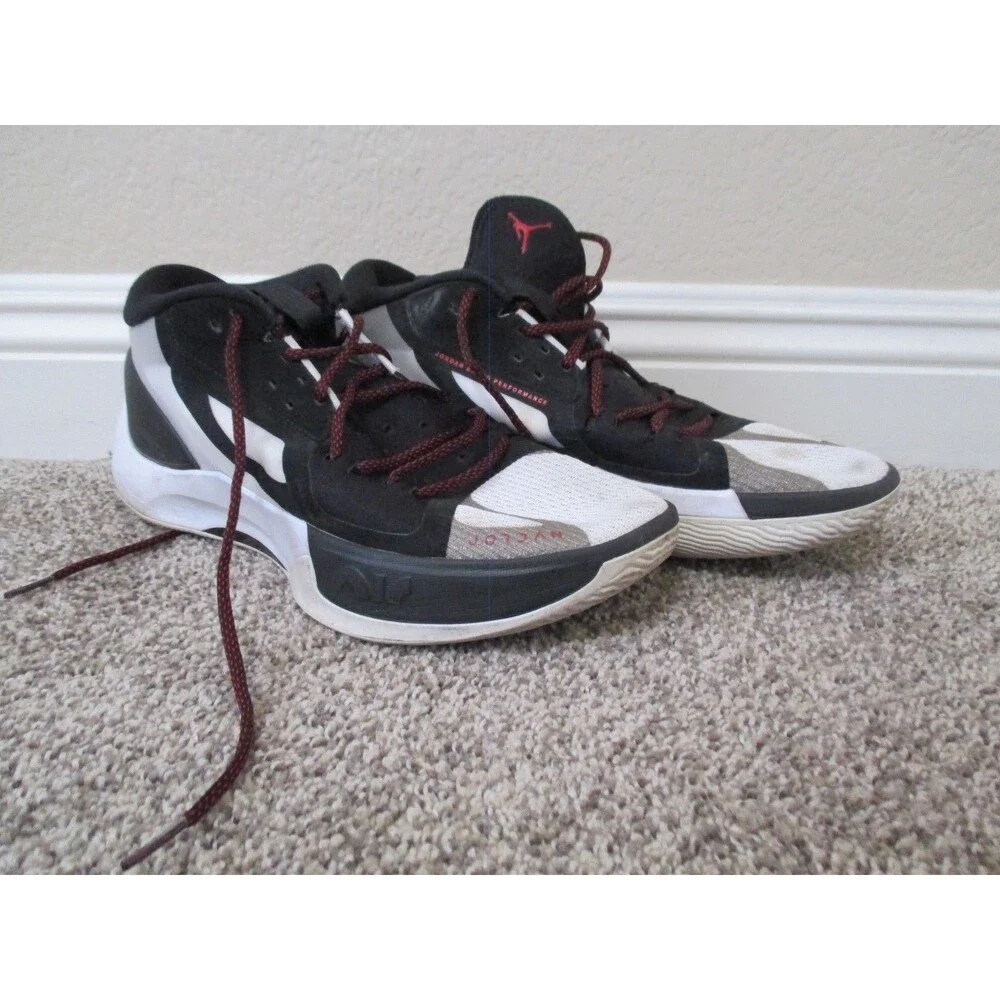 Air Jordan Zoom Separate Basketball Sneakers Black sky grey Mens 12